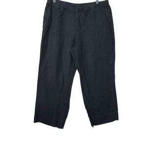 J Jill love Linen Pant Size Medium in Black